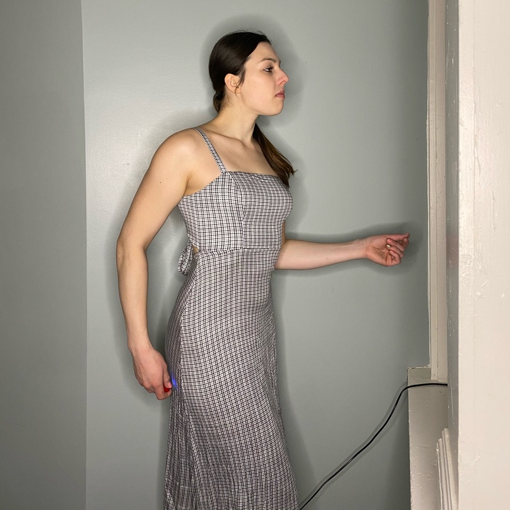 UO Black & White checked Sundress